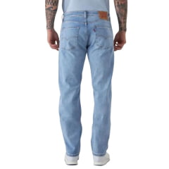 Calça Masculina Levi's Jeans Claro 505 Regular Com Strech Ref:LB5050063