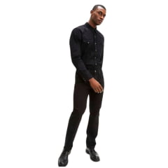 Calça Masculina Levi's Jeans Preto 514 Straight Com Stretch Ref: 005140730