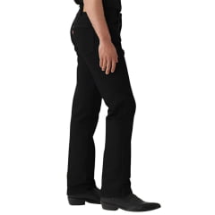 Calça Masculina Levi's Jeans Preto 557 For Cowboys Western Straight Stretch Ref:001Y00000