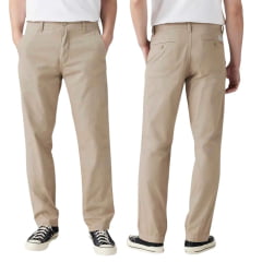 Calça Masculina Levi's XX Chino Authentic Relaxed Lighweight Caqui Claro Ref: A57530044