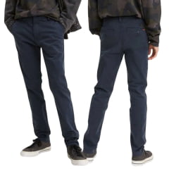 Calça Masculina Levi's XX Chino Slim Taper Com Strech Azul Marinho Ref:171990013