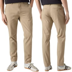 Calça Masculina Levi's XX Chino Standard Taper Stretch Bege Escuro Ref: 171960011