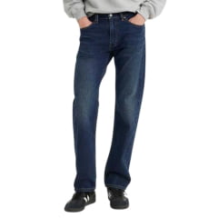 Calça Masculina Levis Jeans Azul Escuro 505 Regular Stretch - Ref.005052855 Fab. Vietnã