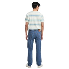 Calça Masculina Levi's Jeans Azul Médio 505 Regular Com Stretch Cool Ref.5052886