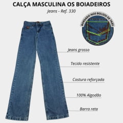 Calça Masculina Os Boiadeiros Tradicional Gold Fit Ref. 330