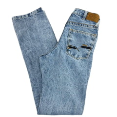 Calça Masculina Ox Horns Jeans Azul Claro 100% Algodão Com Bordado Bolsos Ref:2723