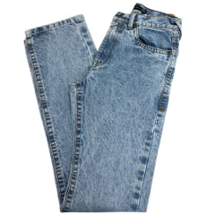 Calça Masculina Ox Horns Jeans Azul Claro 100% Algodão Com Bordado Bolsos Ref:2723