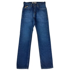 Calça Masculina Ox Horns Jeans Azul Ox5 Reta Com Bordado No Bolso Ref: 2711