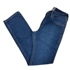 Calça Masculina Ox Horns Jeans Azul Ox5 Reta Com Bordado No Bolso Ref: 2711