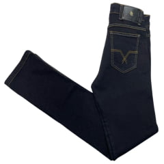 Calça Masculina Pura Raça Jeans Preta Corte Reto Ref.0705110