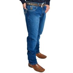 Calça Masculina Rodeo Farm Canivete Jeans Destroyed Bolso Bordado Ref: 100 50 00195