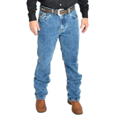 Calça Masculina Rodeo Farm Jeans Brutão XX Marmorizado Bordado Nos Bolsos Ref: 100 50 00187