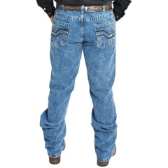 Calça Masculina Rodeo Farm Jeans Brutão XX Marmorizado Bordado Nos Bolsos Ref: 100 50 00187