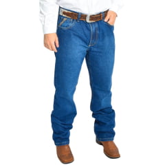 Calça Masculina Rodeo Farm Jeans Destroyer Escuro Brutão XX Bolso Bordado Ref: 100 50 00189