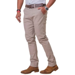 Calça Masculina Texas Farm Sarja Caqui Casual Bootcut Ref: PDMS001