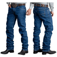 Calça Masculina Texas Farm Style Four Hard Azul Escuro Ref:PDM004