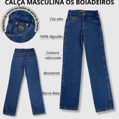 Calça Masculina Tradicional  Green Os Boiadeiros Slim Fit Stonada - REF: 320