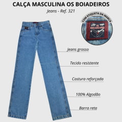 Calça Masculina Tradicional Red Os Boiadeiros Slim Fit R:321