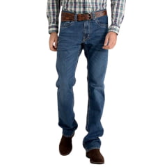 Calça Masculina TXC Jeans Bronco Azul Relaxed Fit 14 Oz Com Bordado No Bolso Ref:18322