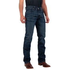 Calça Masculina TXC Jeans Marshal Azul Relaxed Fit Com Bordado No Bolso Ref:18324