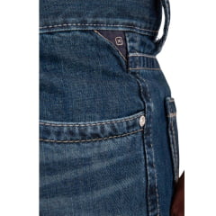 Calça Masculina TXC Jeans Marshal Azul Relaxed Fit Com Bordado No Bolso Ref:18324