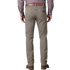 Calça Masculina Wrangler 11MWZ Icons Slim Jeans Sarja Lycra Kaki REF:W1MZUG323KA