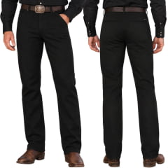 Calça Masculina Wrangler Com Elástico Sportwear Waist Sarja Preta Ref:WM1870 Calça Masculina Wrangler Com Elástico Sportwear Waist Sarja Preta Ref:WM1870