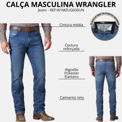 Calça Masculina Wrangler 11M Elastic Waistband REF:W1MZUG600UN
