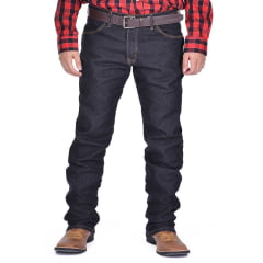 Calça Masculina Wrangler Jeans 13M Big E Tall Elastic Waist Preta Plus Size REF: 13M68WK38UN