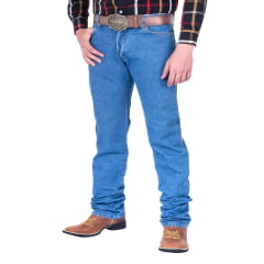 Calça Masculina Wrangler Jeans 13M Big E Tall Western Azul Médio REF: 13MWZGK38