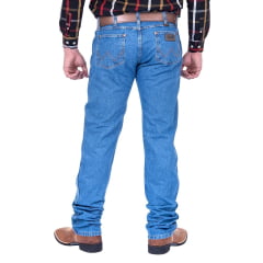 Calça Masculina Wrangler Jeans 13M Big E Tall Western Azul Médio REF: 13MWZGK38