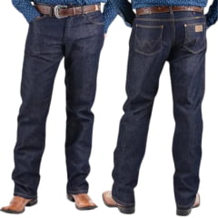 Calça Masculina Wrangler Jeans 13M Big E Tall Western Cowboy Azul Escuro Ref:13MEWPW38UN