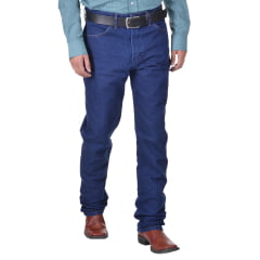 Calça Masculina Wrangler Jeans 13M Western Cowboy Azul Escuro REF: 13MWZDD36