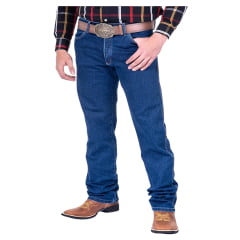 Calça Masculina Wrangler Jeans Azul Escuro 13M Big E Tall Elastic Waistband - REF: 13MS68438UN