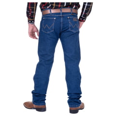 Calça Masculina Wrangler Jeans Azul Escuro 13M Big E Tall Elastic Waistband - REF: 13MS68438UN