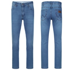 Calça Masculina Wrangler Jeans Azul Médio Com Lycra Action Confort Ref:WM1152UN