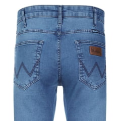 Calça Masculina Wrangler Jeans Azul Médio Com Lycra Action Confort Ref:WM1152UN