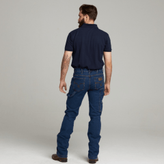 Calça Jeans Carpinteira Country Masculina Pura Raça Azul