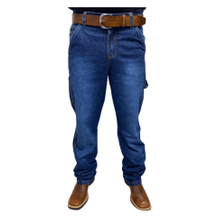 Calça Jeans Masculina Carpinteira Os Boiadeiros 100% Algodão