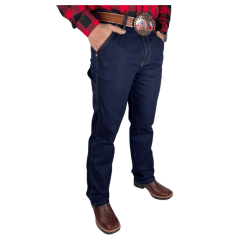 Calça Jeans Masculina Carpinteira Os Boiadeiros Escura