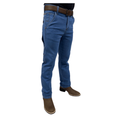 Calça Jeans Masculina Carpinteira Race Bull Delavê