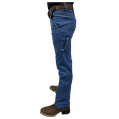 Calça Jeans Masculina Carpinteira Race Bull Delavê