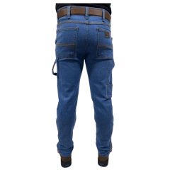 Calça Jeans Masculina Carpinteira Race Bull Delavê