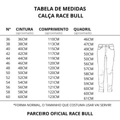 Calça Jeans Masculina Carpinteira Race Bull Delavê