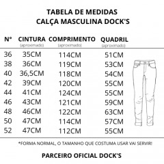 Calça Jeans Masculina Dock's Relaxed White Algodão Ref.01440