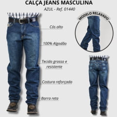 Calça Jeans Masculina Dock's Relaxed White Algodão Ref.01440