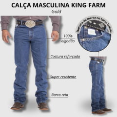 Calça Jeans Masculina King Farm Gold King Tradicional