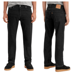 Calça Jeans Masculina Levi's 505 Regular Preto Ref.005051469