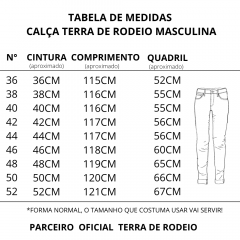 Calça Jeans Masculina Terra de Rodeio Delavê Ref: 060DV