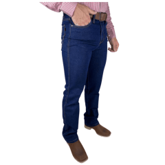 Calça Jeans Masculina Tradicional Race Bull Azul